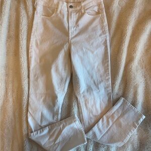 White Straight Leg Old Navy Jeans